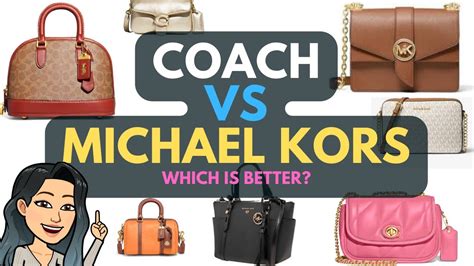 coach bag vs michael kors|coach vs michael kors quality.